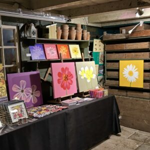 Collector's Box ( 4 seizoens artprints naar keuze + 1 origineel bloemenschilderij 50 x 50 cm).